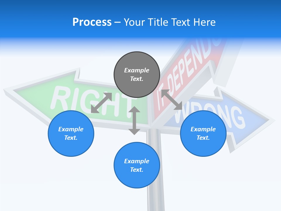 Right Symbol Communicate PowerPoint Template
