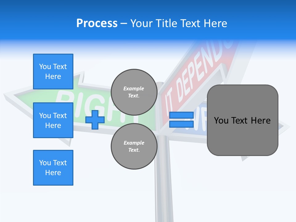 Right Symbol Communicate PowerPoint Template