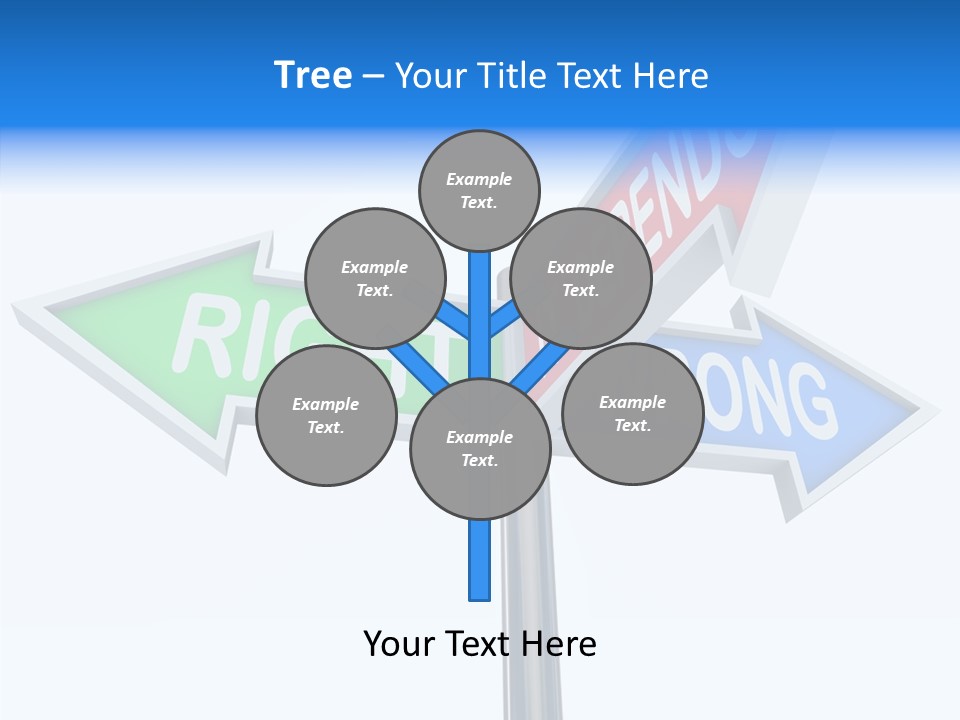 Right Symbol Communicate PowerPoint Template