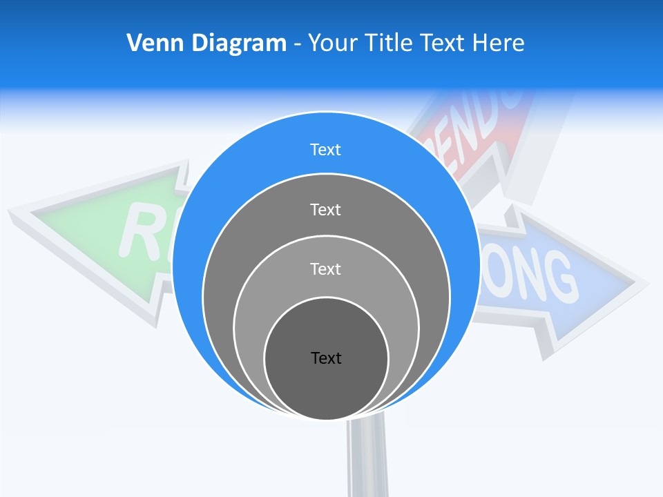 Right Symbol Communicate PowerPoint Template