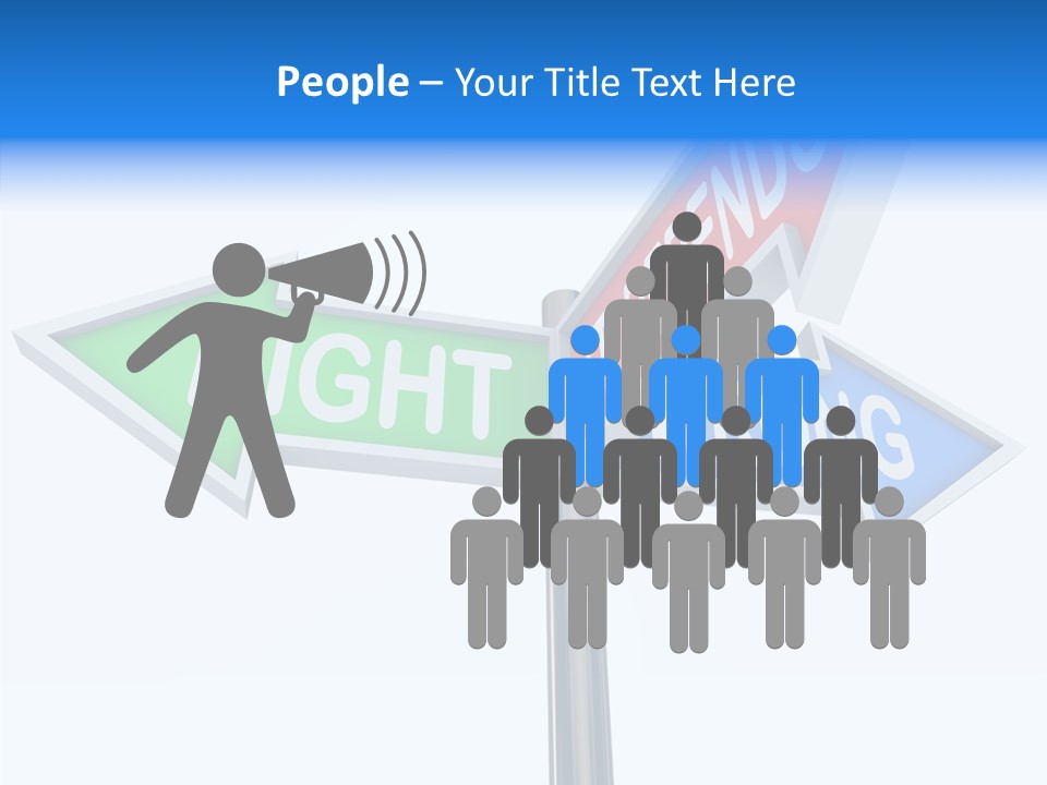 Right Symbol Communicate PowerPoint Template