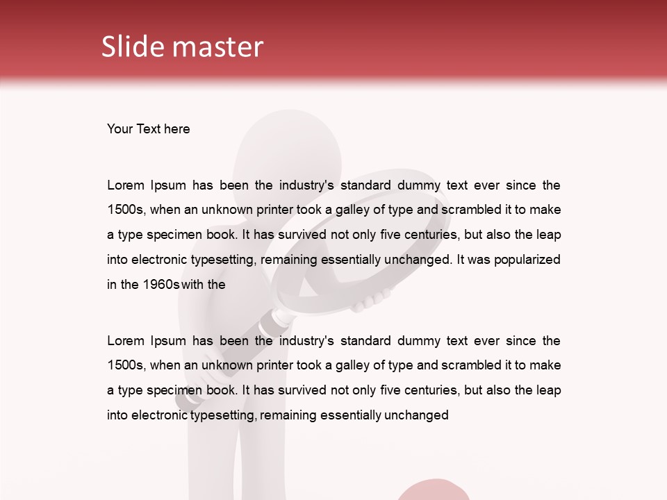 Symbol Glass Think PowerPoint Template