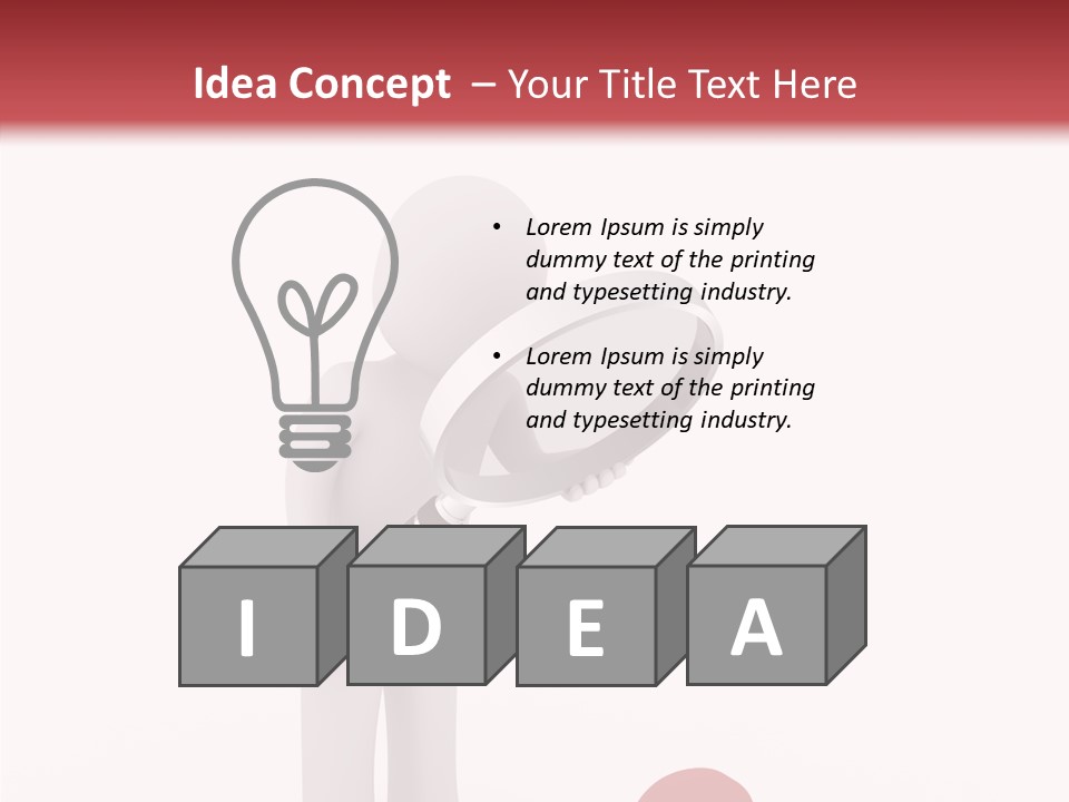 Symbol Glass Think PowerPoint Template