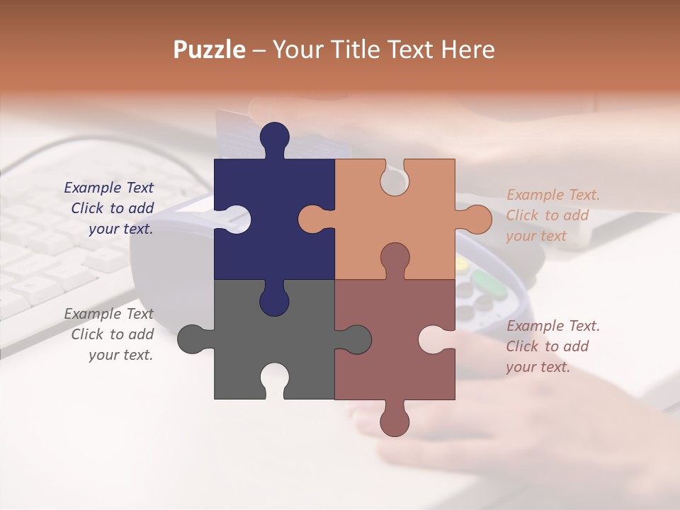 Female Selling Close PowerPoint Template