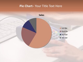 Female Selling Close PowerPoint Template