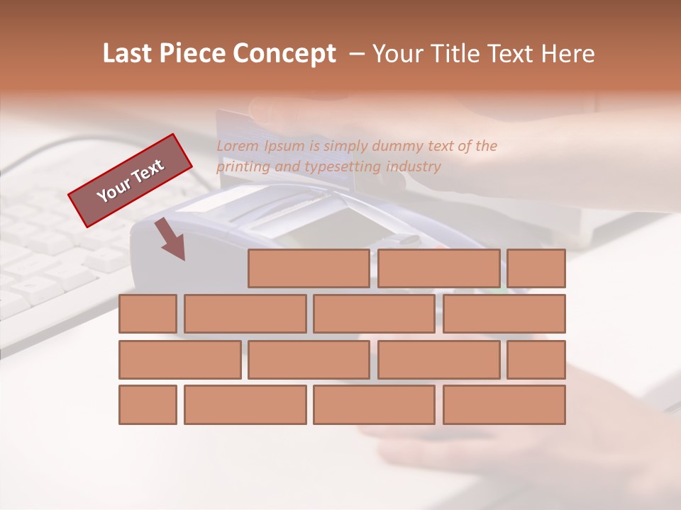 Female Selling Close PowerPoint Template