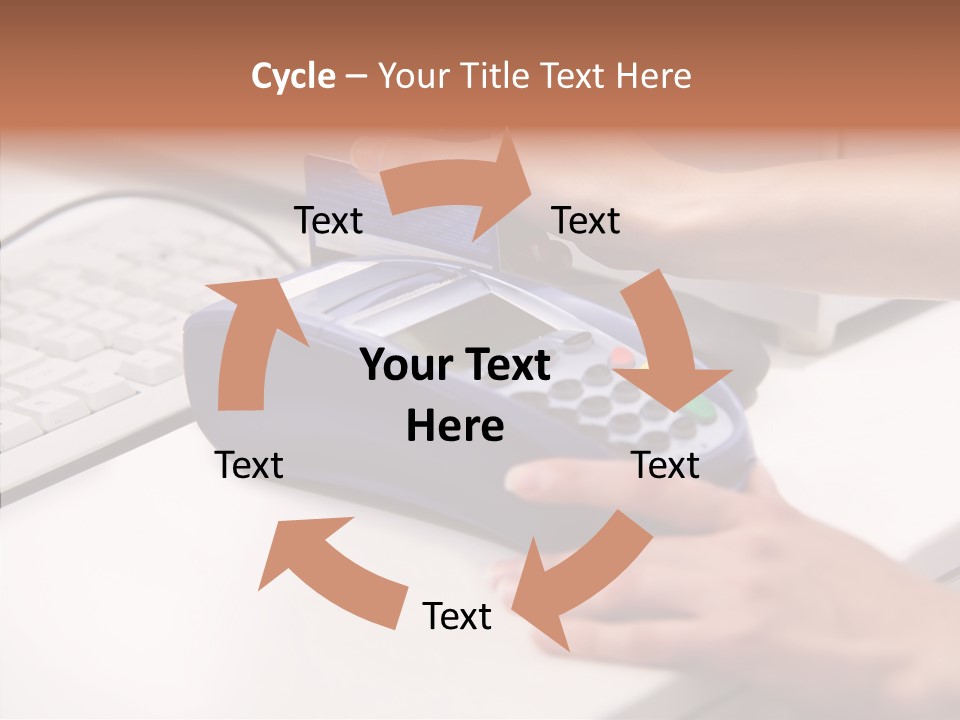 Female Selling Close PowerPoint Template