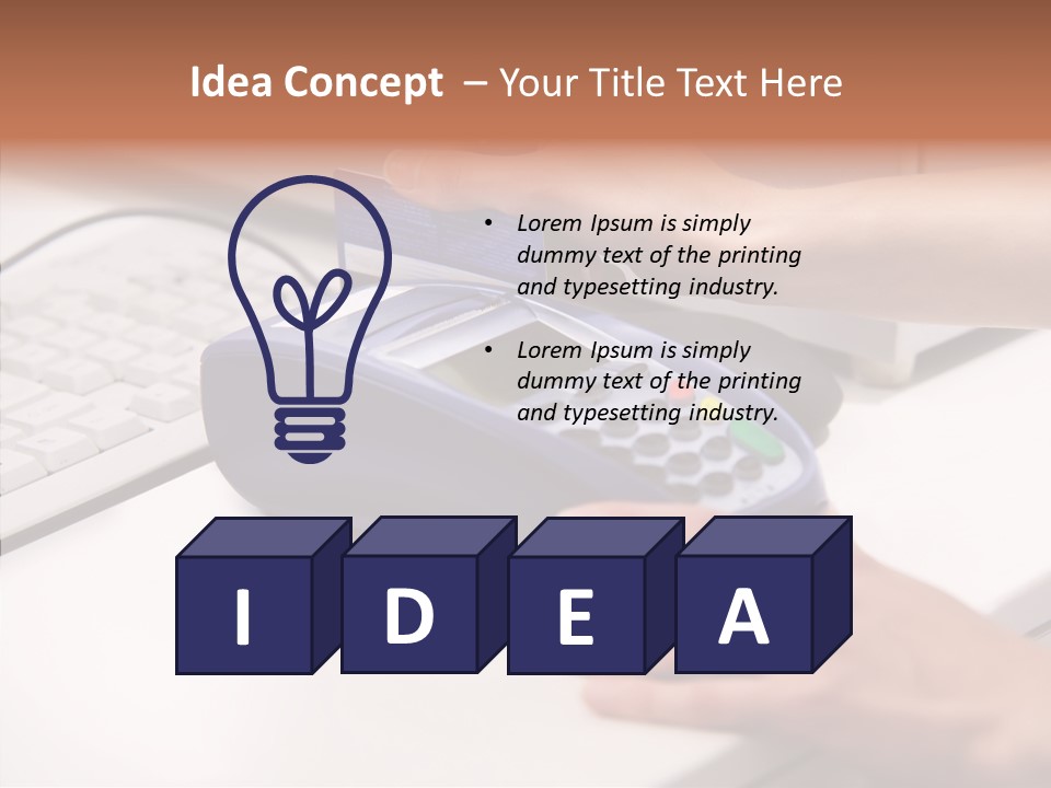 Female Selling Close PowerPoint Template