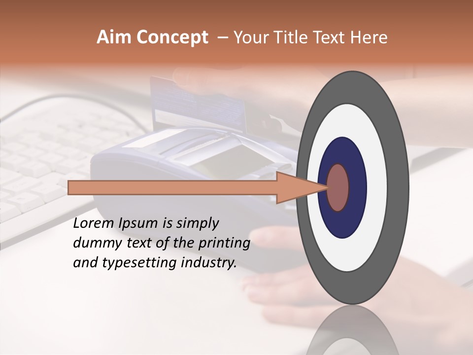 Female Selling Close PowerPoint Template