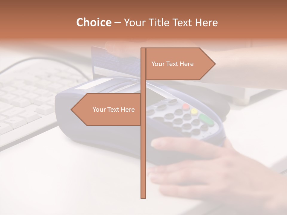 Female Selling Close PowerPoint Template