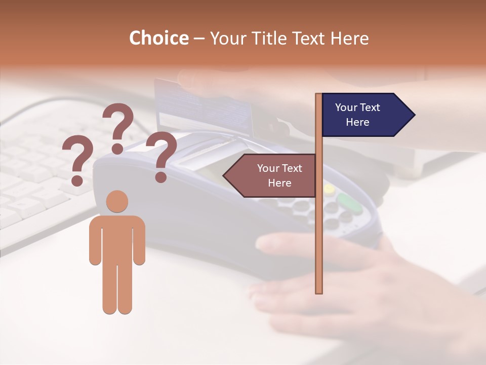 Female Selling Close PowerPoint Template