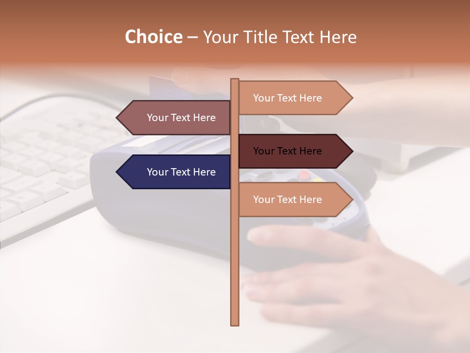 Female Selling Close PowerPoint Template