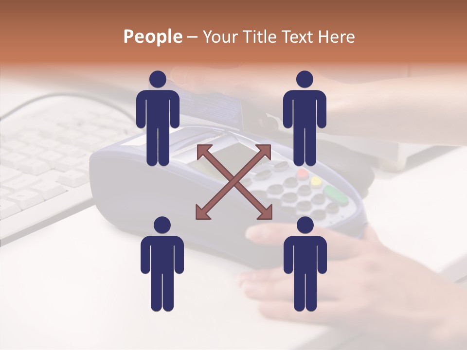 Female Selling Close PowerPoint Template