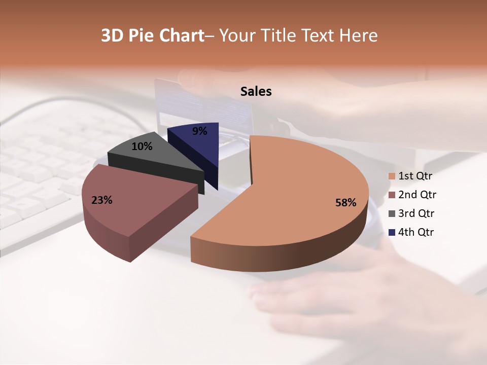 Female Selling Close PowerPoint Template