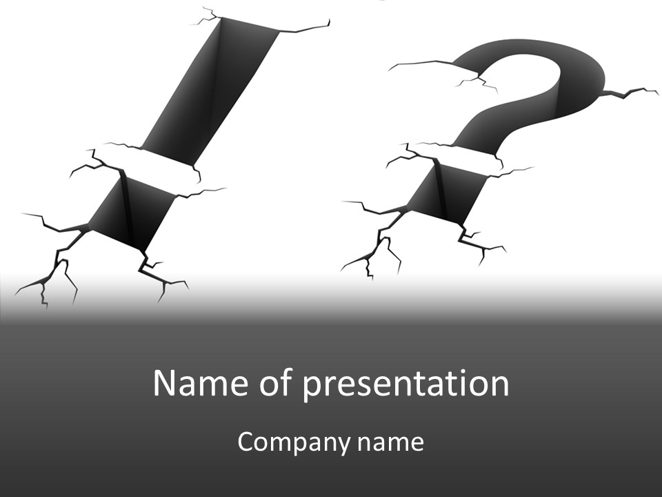 Text Problem Shiny PowerPoint Template