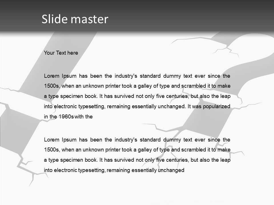 Text Problem Shiny PowerPoint Template