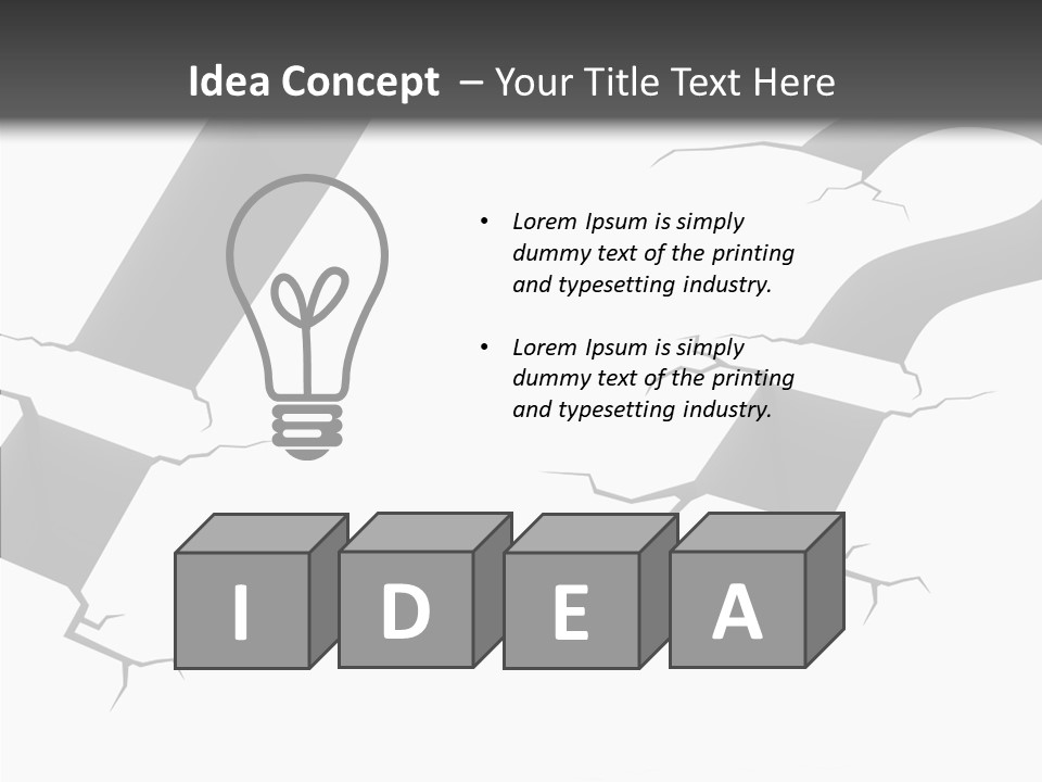 Text Problem Shiny PowerPoint Template