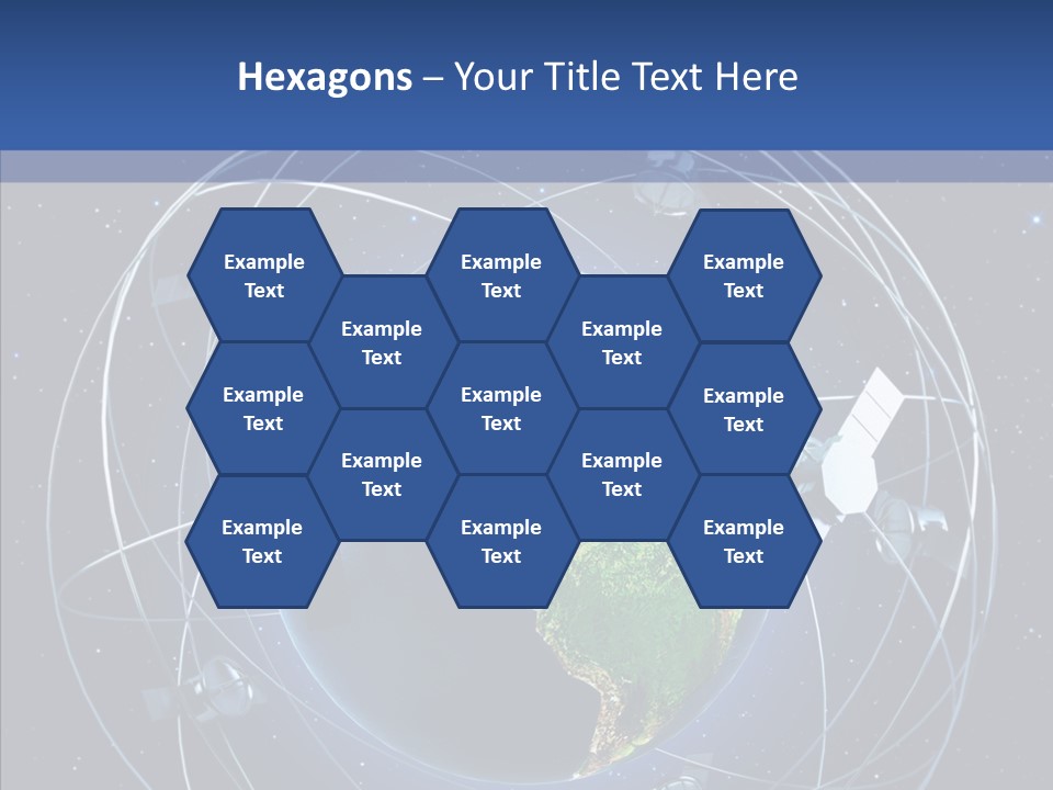 Space Technology Communications PowerPoint Template