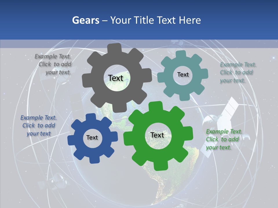 Space Technology Communications PowerPoint Template