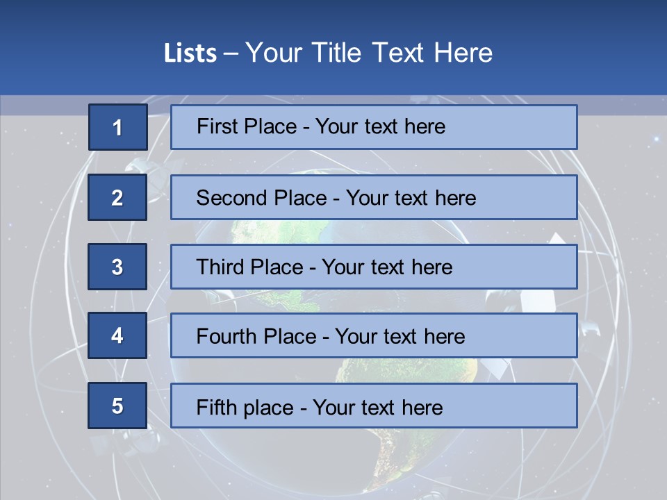 Space Technology Communications PowerPoint Template
