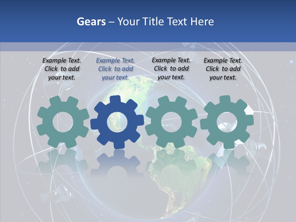 Space Technology Communications PowerPoint Template