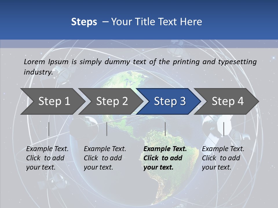 Space Technology Communications PowerPoint Template