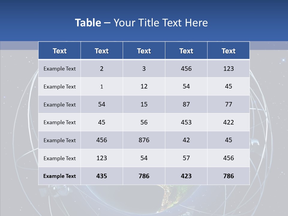 Space Technology Communications PowerPoint Template