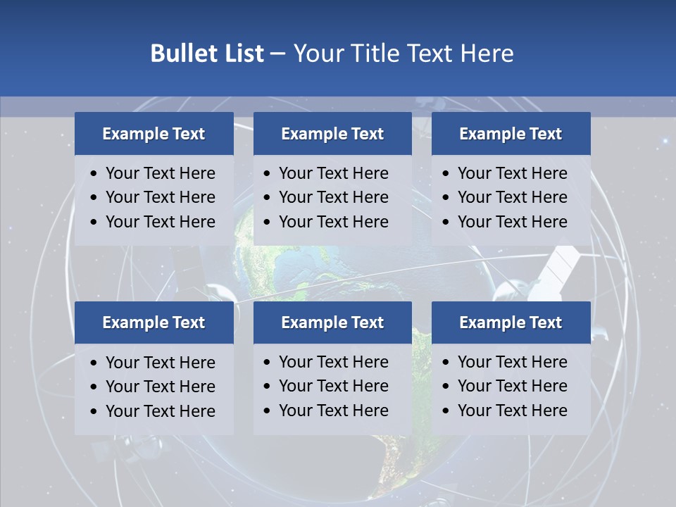 Space Technology Communications PowerPoint Template