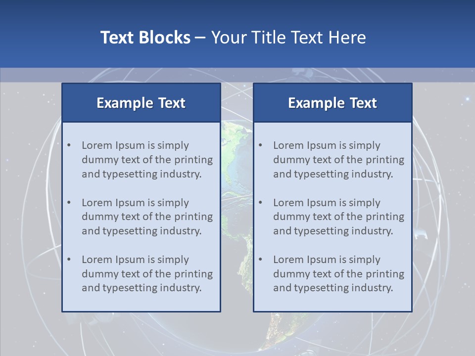 Space Technology Communications PowerPoint Template
