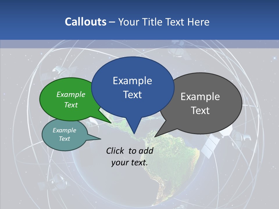 Space Technology Communications PowerPoint Template