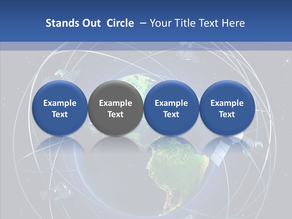 Space Technology Communications PowerPoint Template