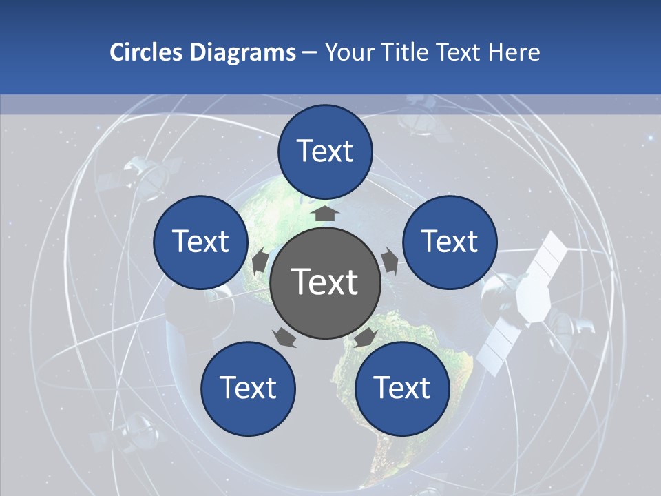 Space Technology Communications PowerPoint Template