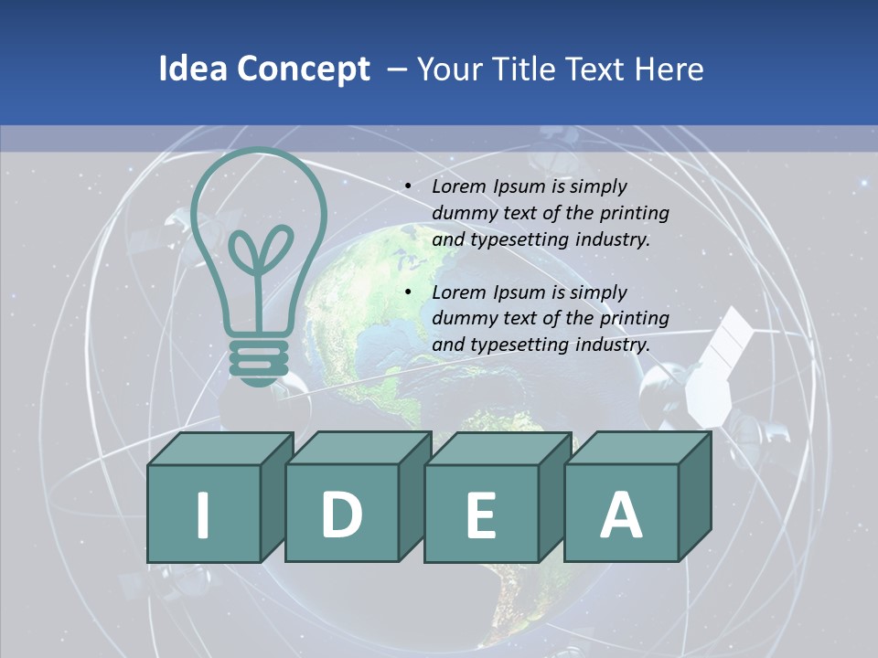 Space Technology Communications PowerPoint Template