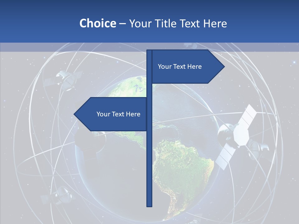 Space Technology Communications PowerPoint Template