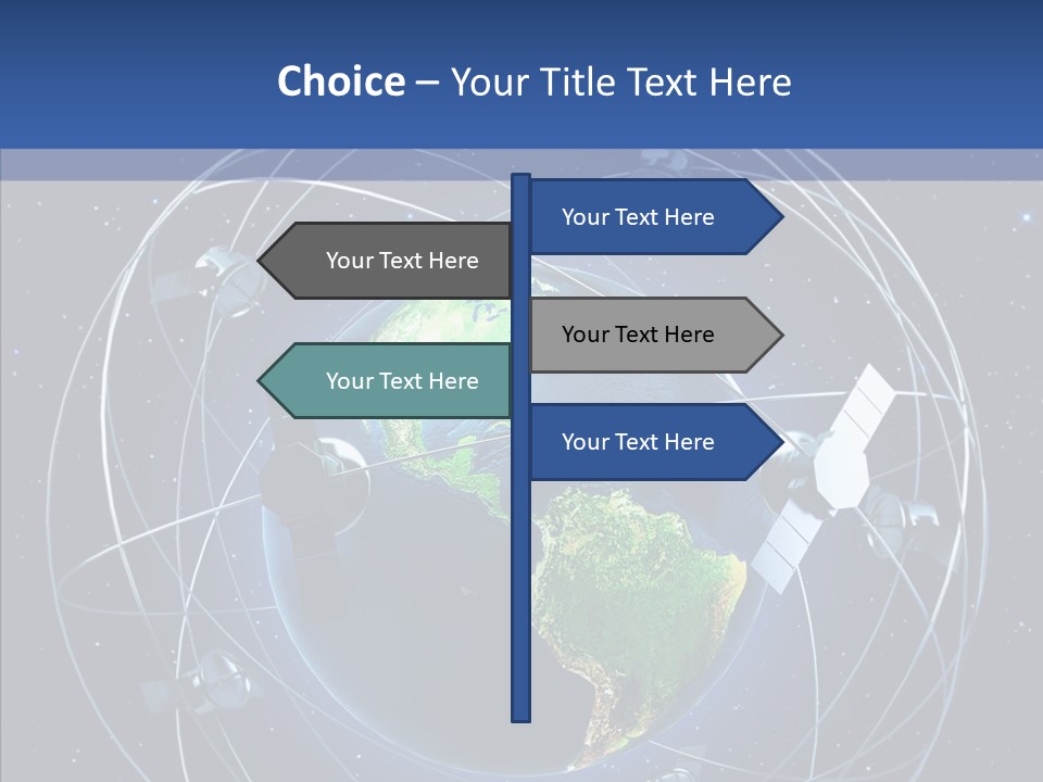 Space Technology Communications PowerPoint Template