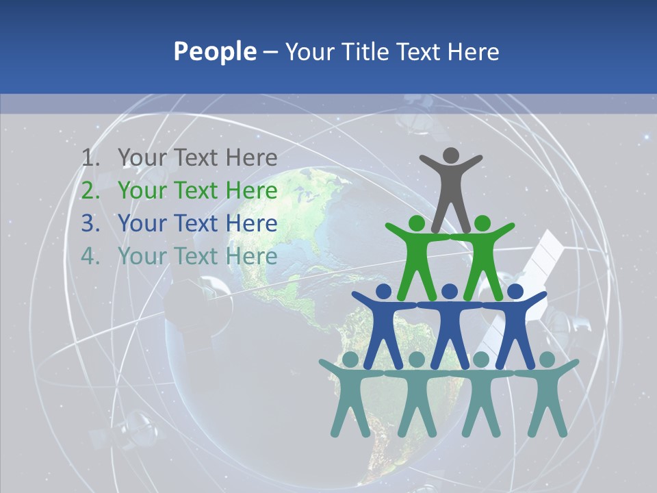 Space Technology Communications PowerPoint Template