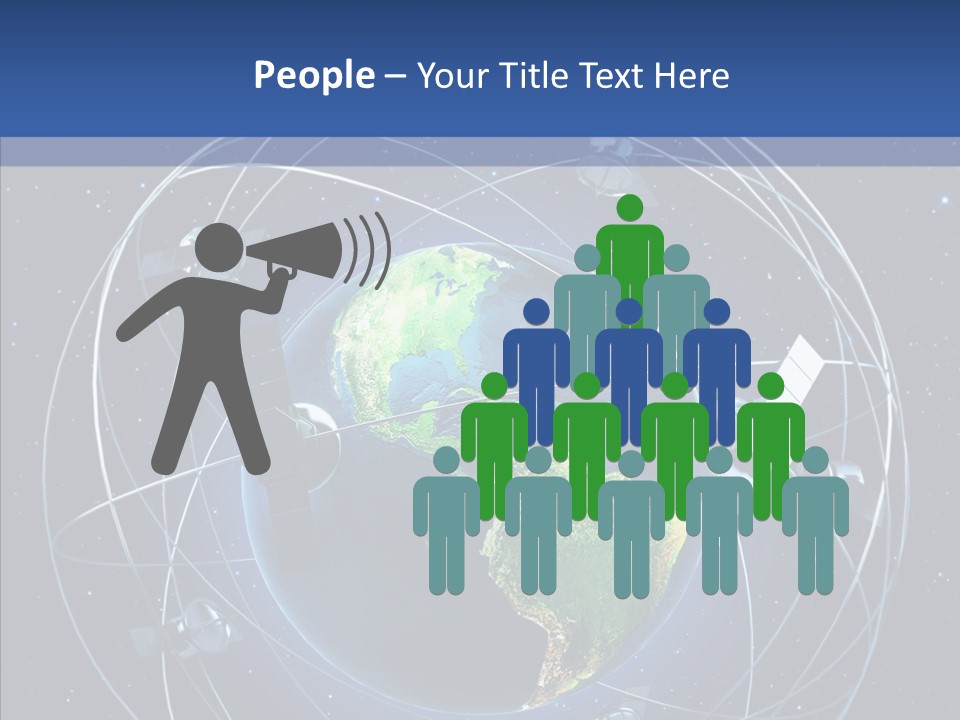 Space Technology Communications PowerPoint Template