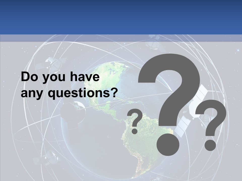 Space Technology Communications PowerPoint Template