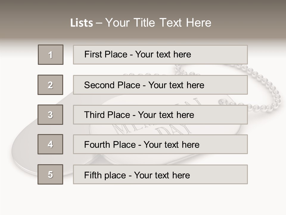 Identification Special Clip PowerPoint Template