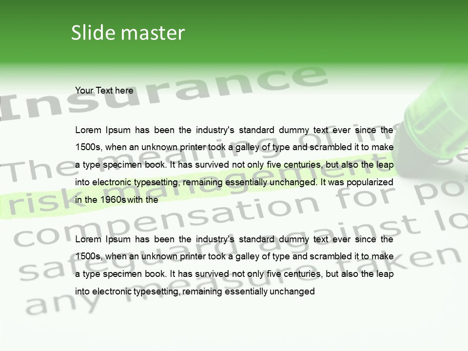 Financial Risky Caution PowerPoint Template