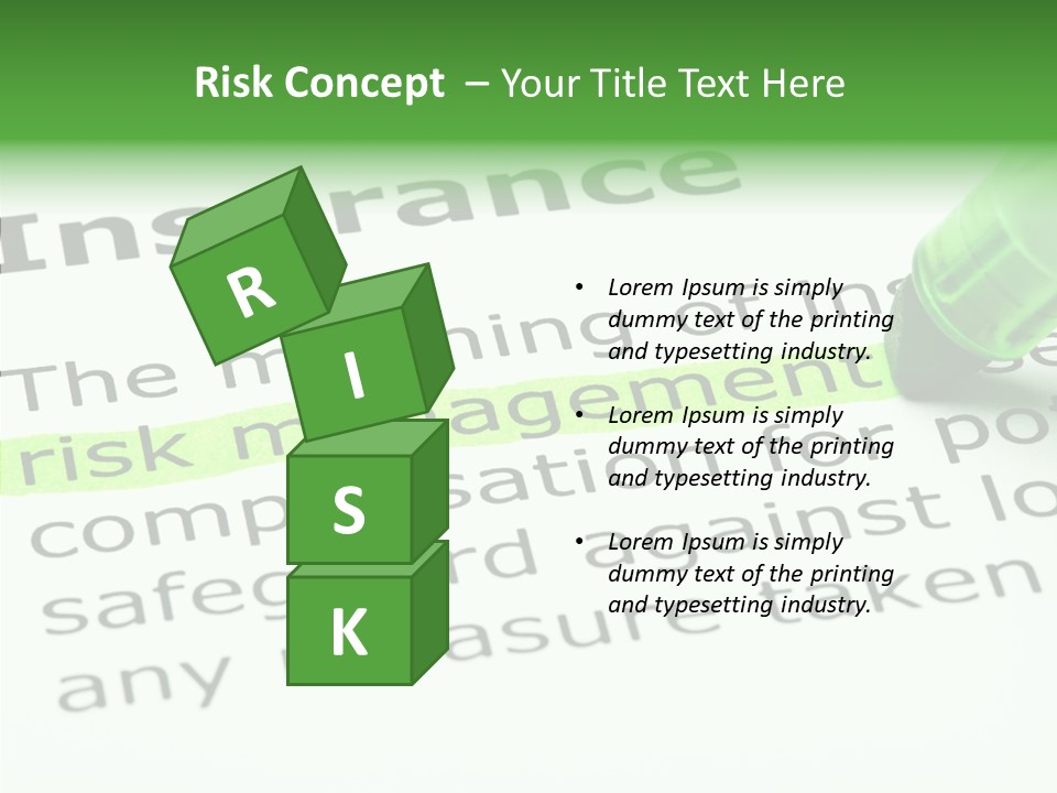 Financial Risky Caution PowerPoint Template