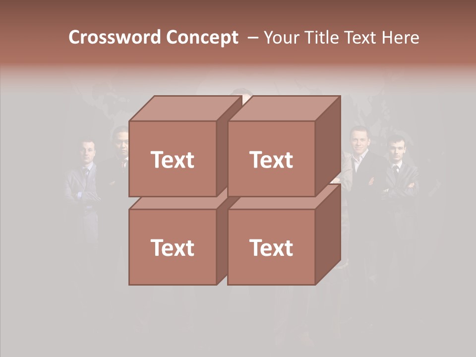 Staff Map Earth PowerPoint Template