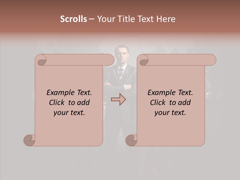 Staff Map Earth PowerPoint Template