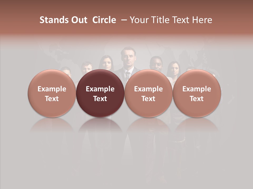 Staff Map Earth PowerPoint Template