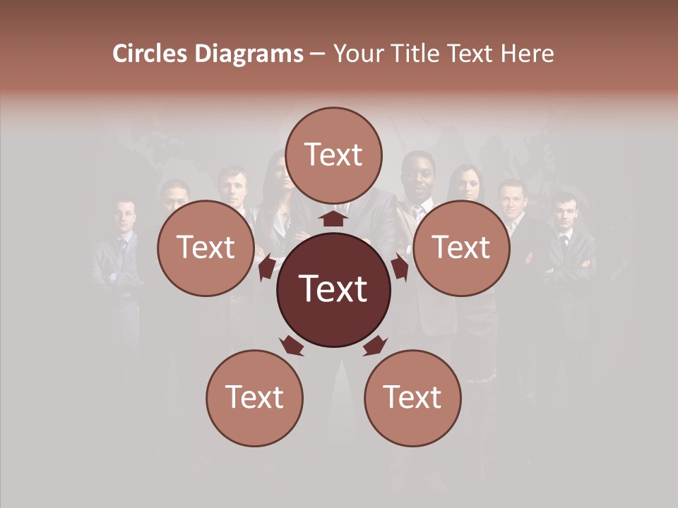Staff Map Earth PowerPoint Template
