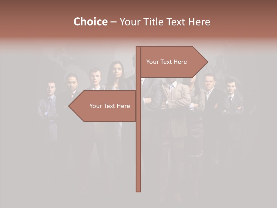 Staff Map Earth PowerPoint Template