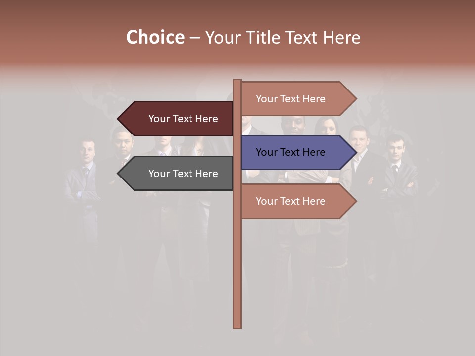 Staff Map Earth PowerPoint Template