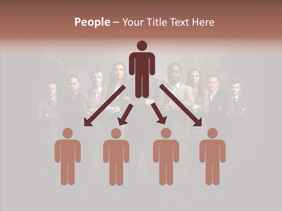 Staff Map Earth PowerPoint Template