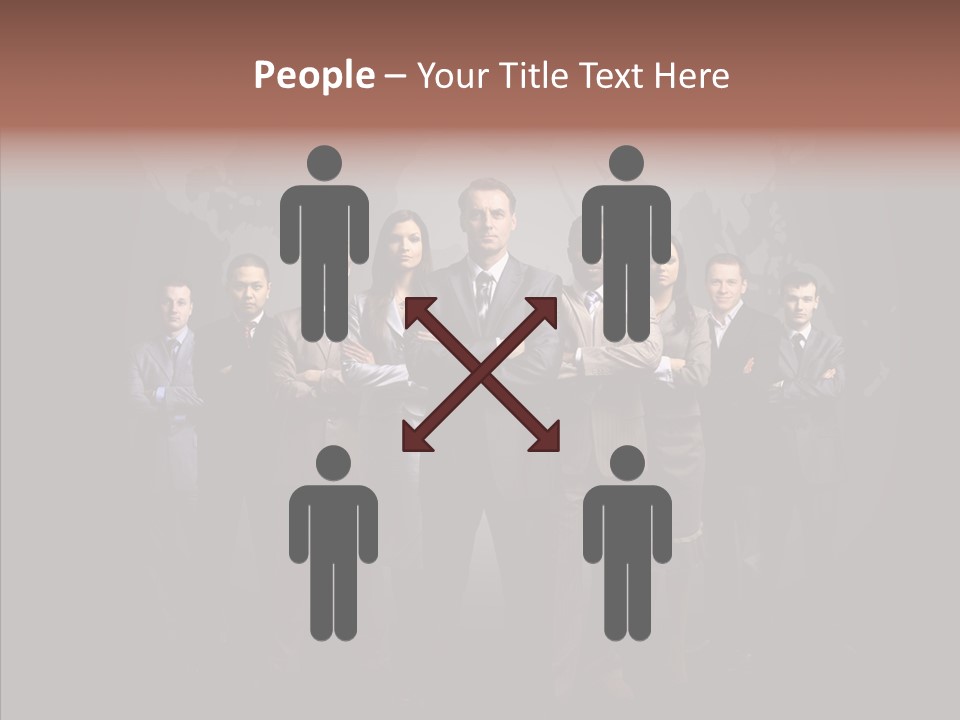 Staff Map Earth PowerPoint Template