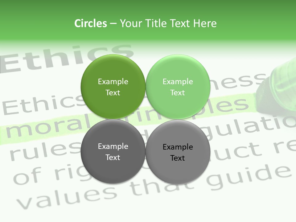 Moral Honesty Rightful PowerPoint Template